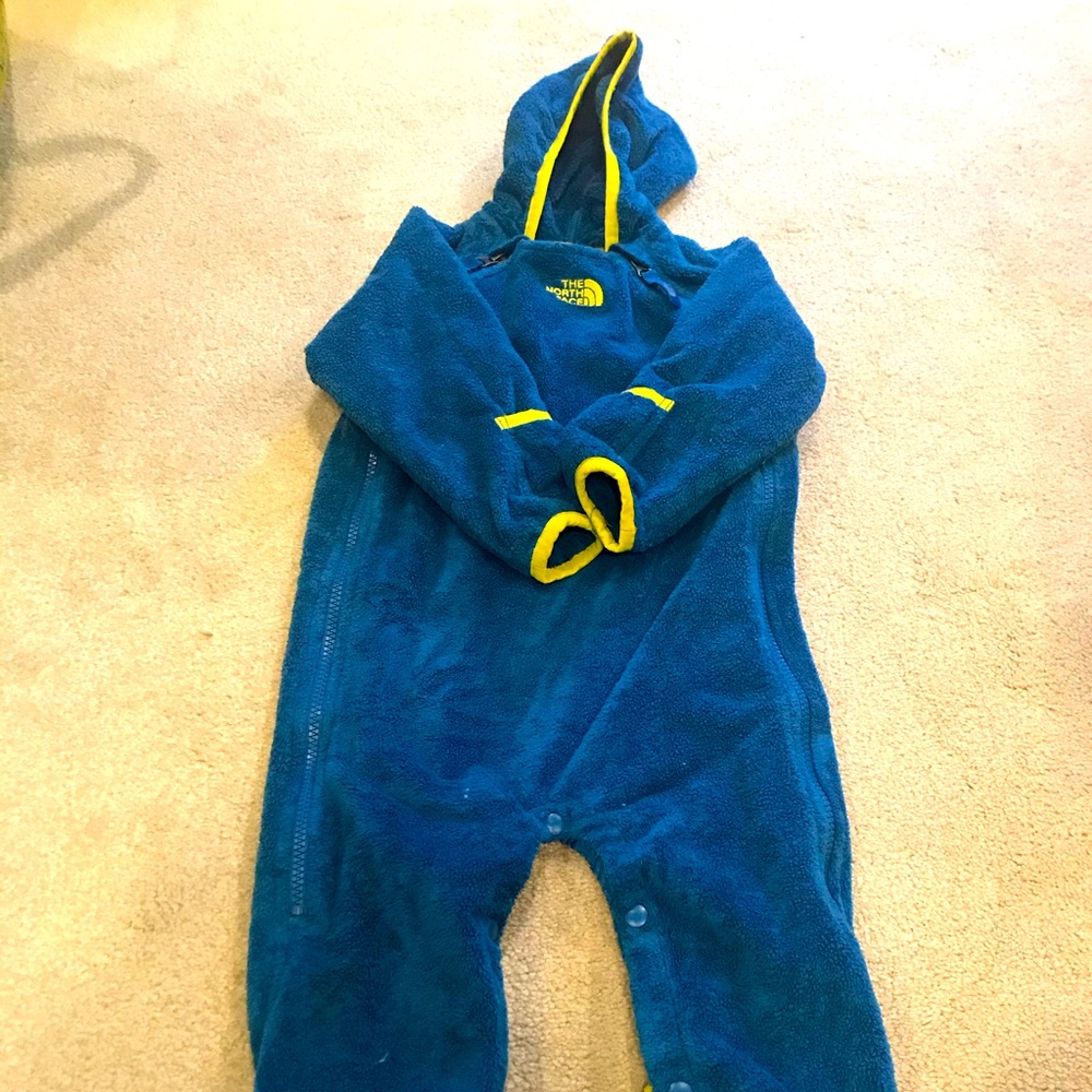North face one piece fleece